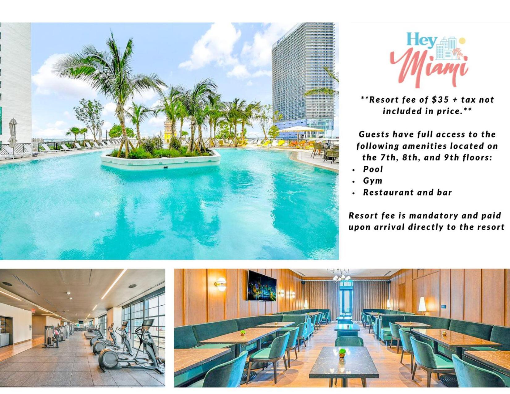 Chic One Bedroom In The Heart Of Vibrant Downtown- Daily Fee And Parking Not Included * Miami