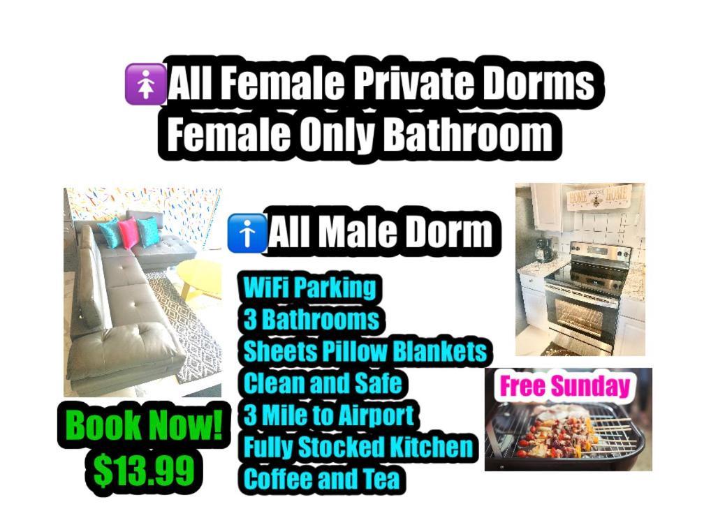 International - Airport - Downtown- Wynwood - Little Havana Women Only - Men Only - No Mix Dorms *